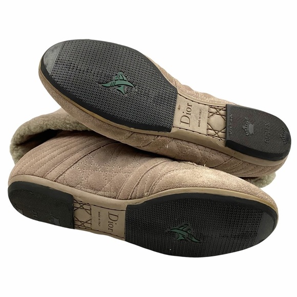 DIOR Shearling lined Cannage Suede boots - Picture 11 of 15